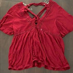 Red going out blouse/shirt